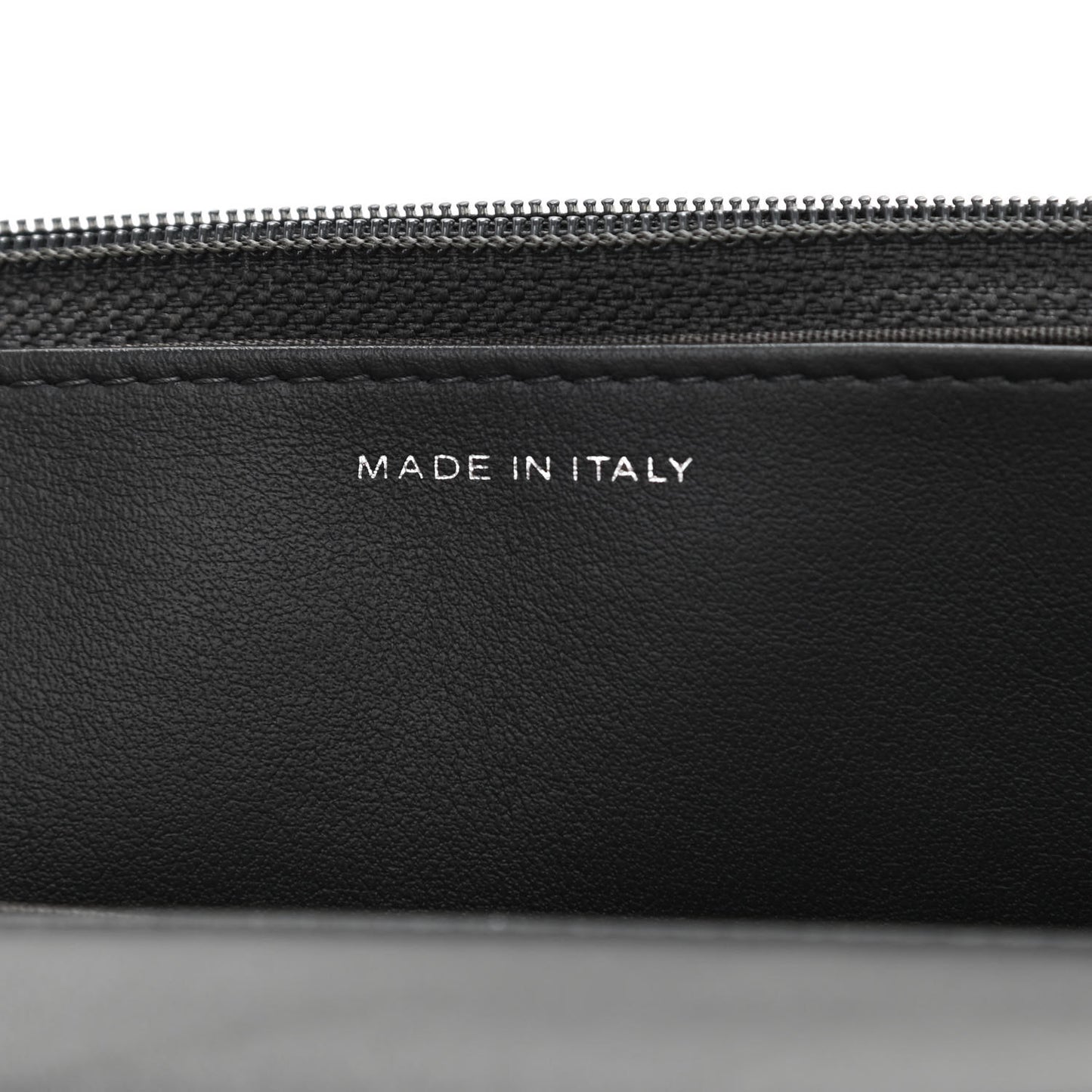 Caviar Quilted Boy Wallet On Chain WOC Charcoal