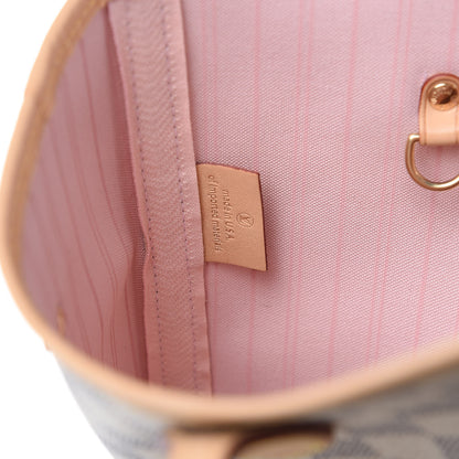 Louis Vuitton Damier Azur Neo Neverfull MM Rose Ballerine 8 of 12