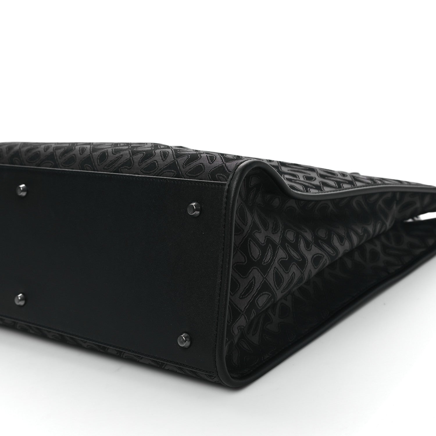 Telfar Monogram Jacquard Large Shopping Bag Black 8 of 8