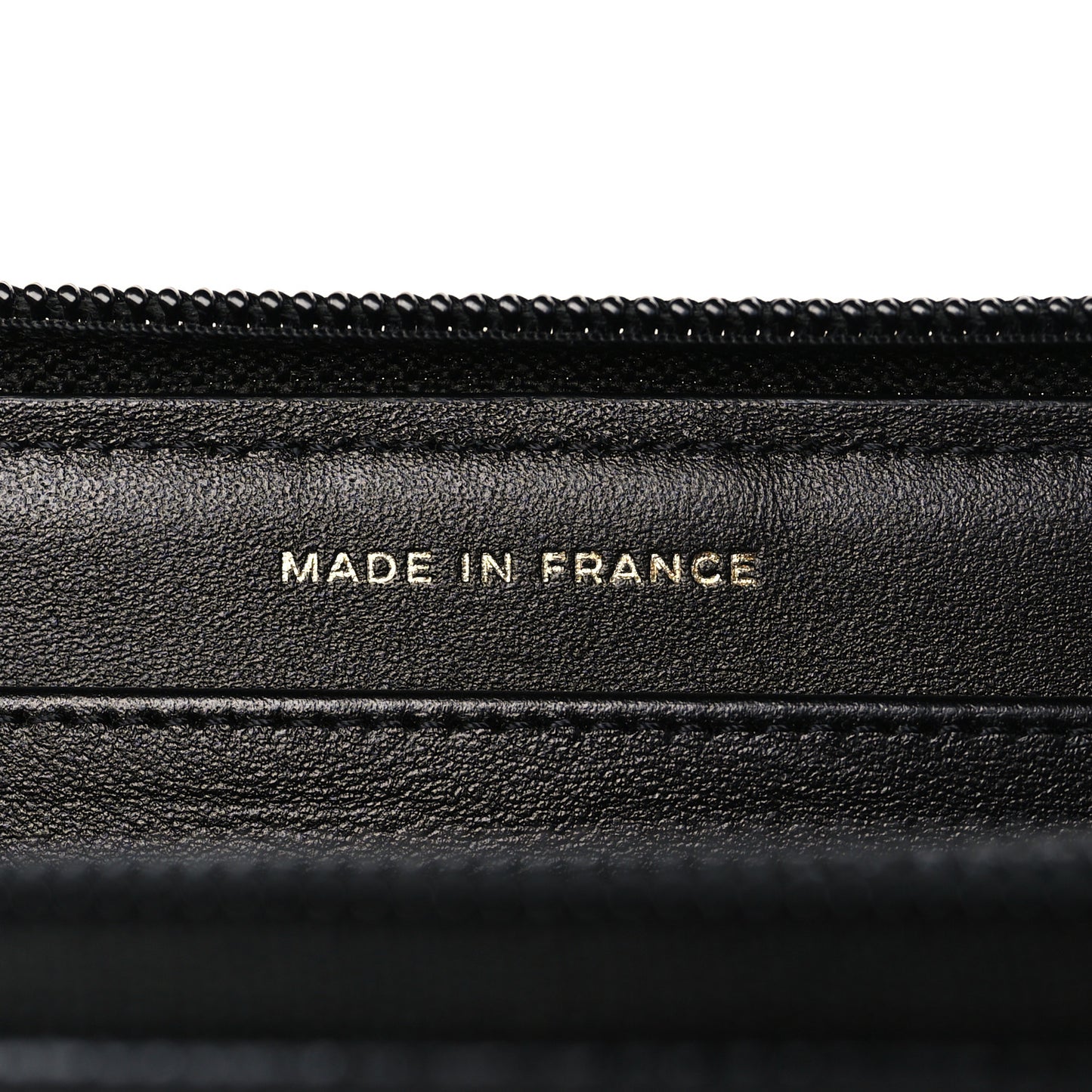 Caviar Quilted Boy Long Zip Around Wallet Black