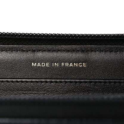 Chanel Caviar Quilted Boy Long Zip Around Wallet Black 7 of 8