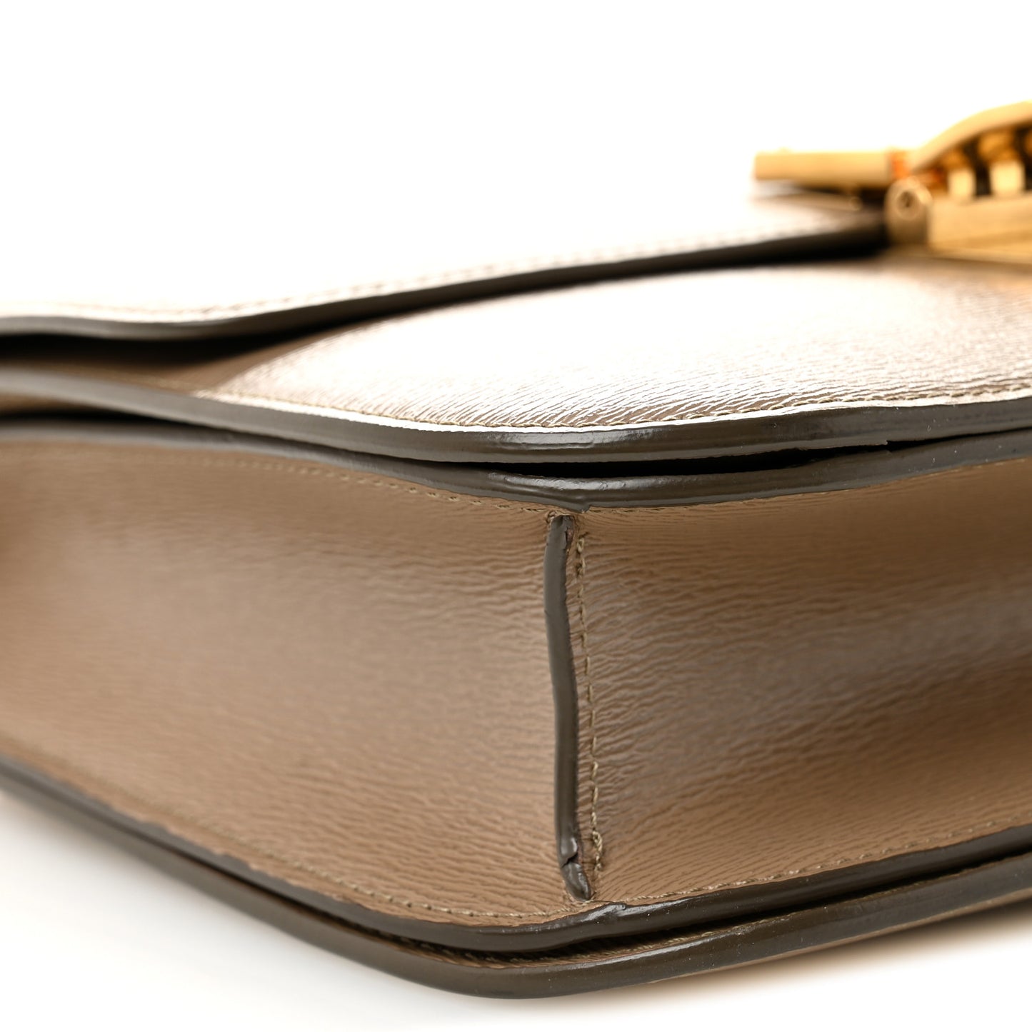 Liege Calfskin Medium Classic Box Flap Bag Souris