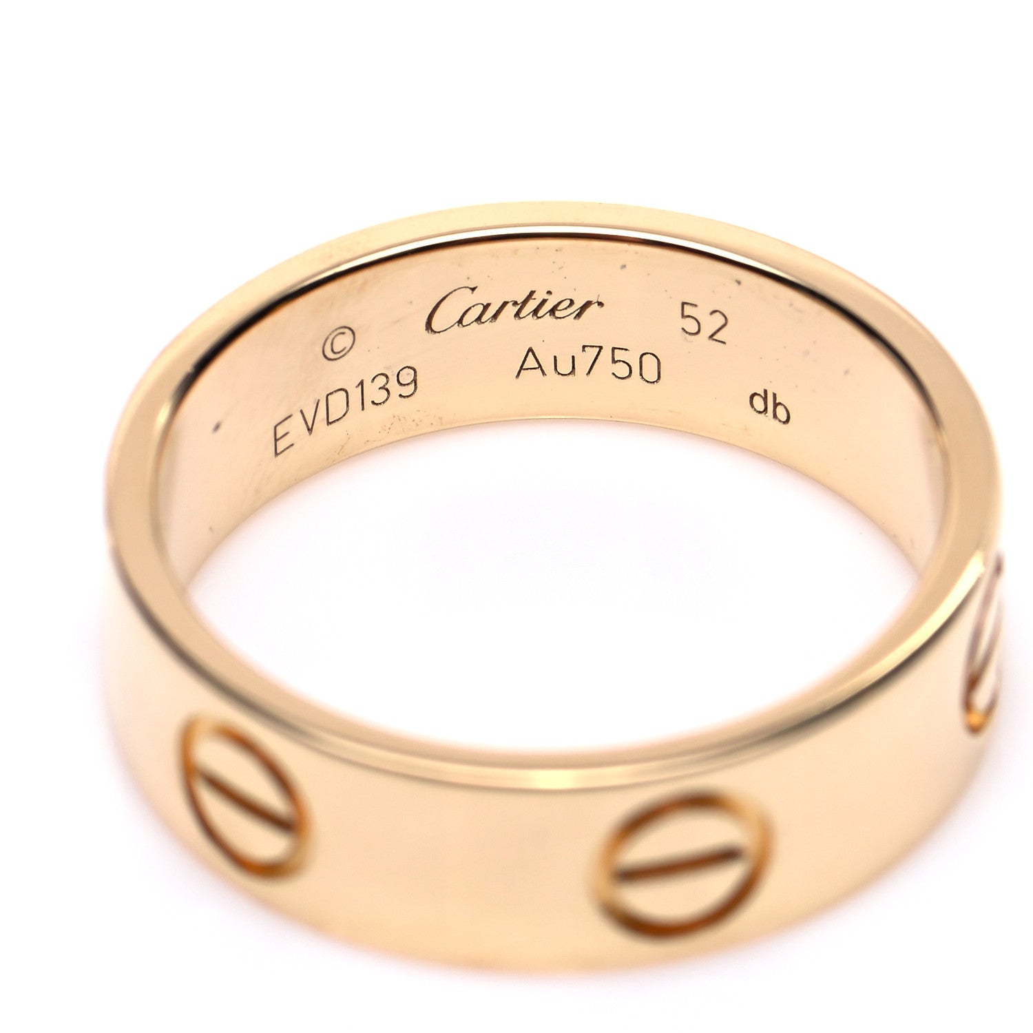 Cartier 18K Yellow Gold 5.5mm LOVE Ring 52 6 4 of 4