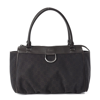 Gucci Monogram D Ring Tote Dark Brown 1 of 8