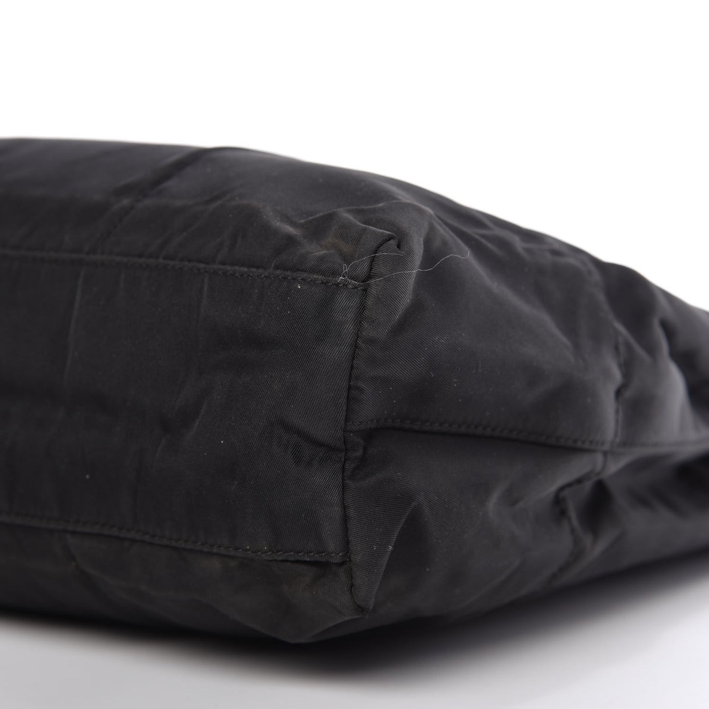 Tessuto Nylon Chain Shoulder Bag Black