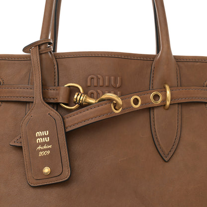 Miu Miu Nappa Medium Aventure Bag Rovere 8 of 13