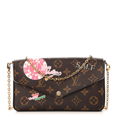 Louis Vuitton Monogram My LV World Tour Pochette Felicie Chain Wallet Rose Ballerine 3 of 10