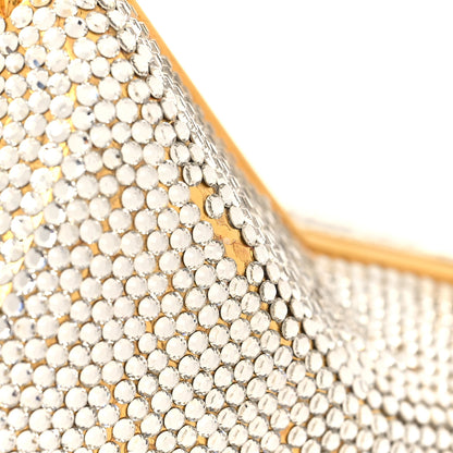 Judith Leiber Swarovski Crystal Star Minaudiere Clutch Gold 18 of 23