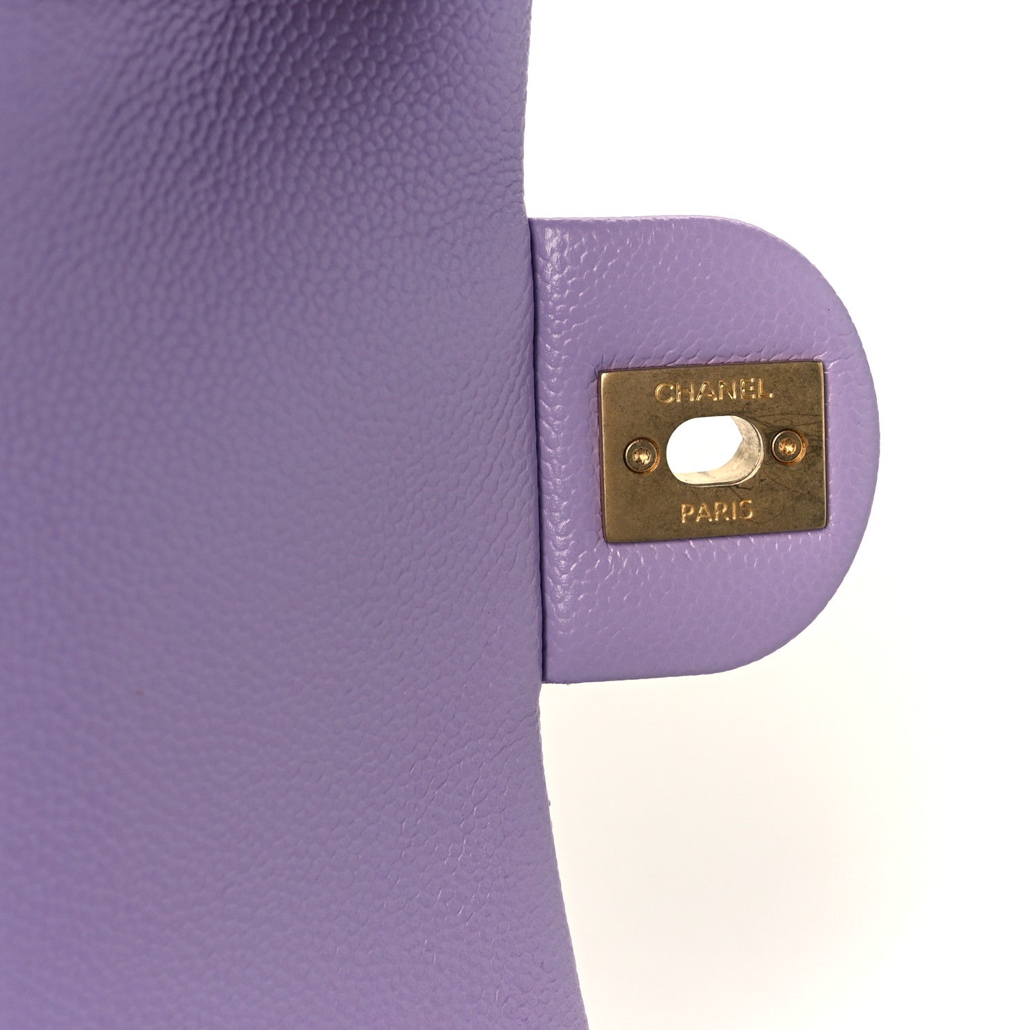 Chanel Caviar Quilted Mini Rectangular Sweetheart Flap Light Purple 7 of 12