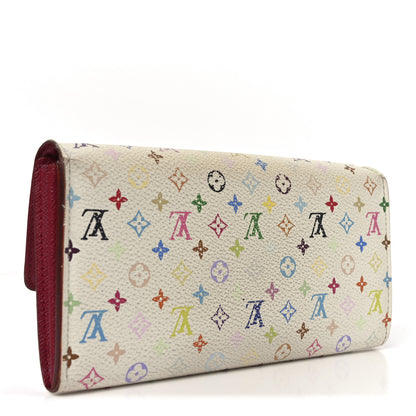 Louis Vuitton Monogram Multicolor Sarah Wallet White Eglantine 3 of 9
