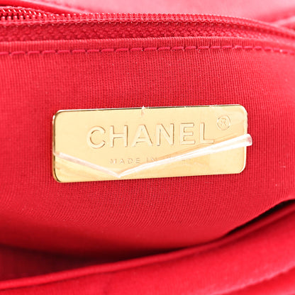 Chanel Jersey Lambskin Quilted Medium Chanel 19 Light Flap Pink 6 of 9
