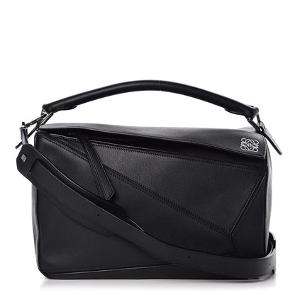 Loewe Calfskin Puzzle Bag Black 1 of 7
