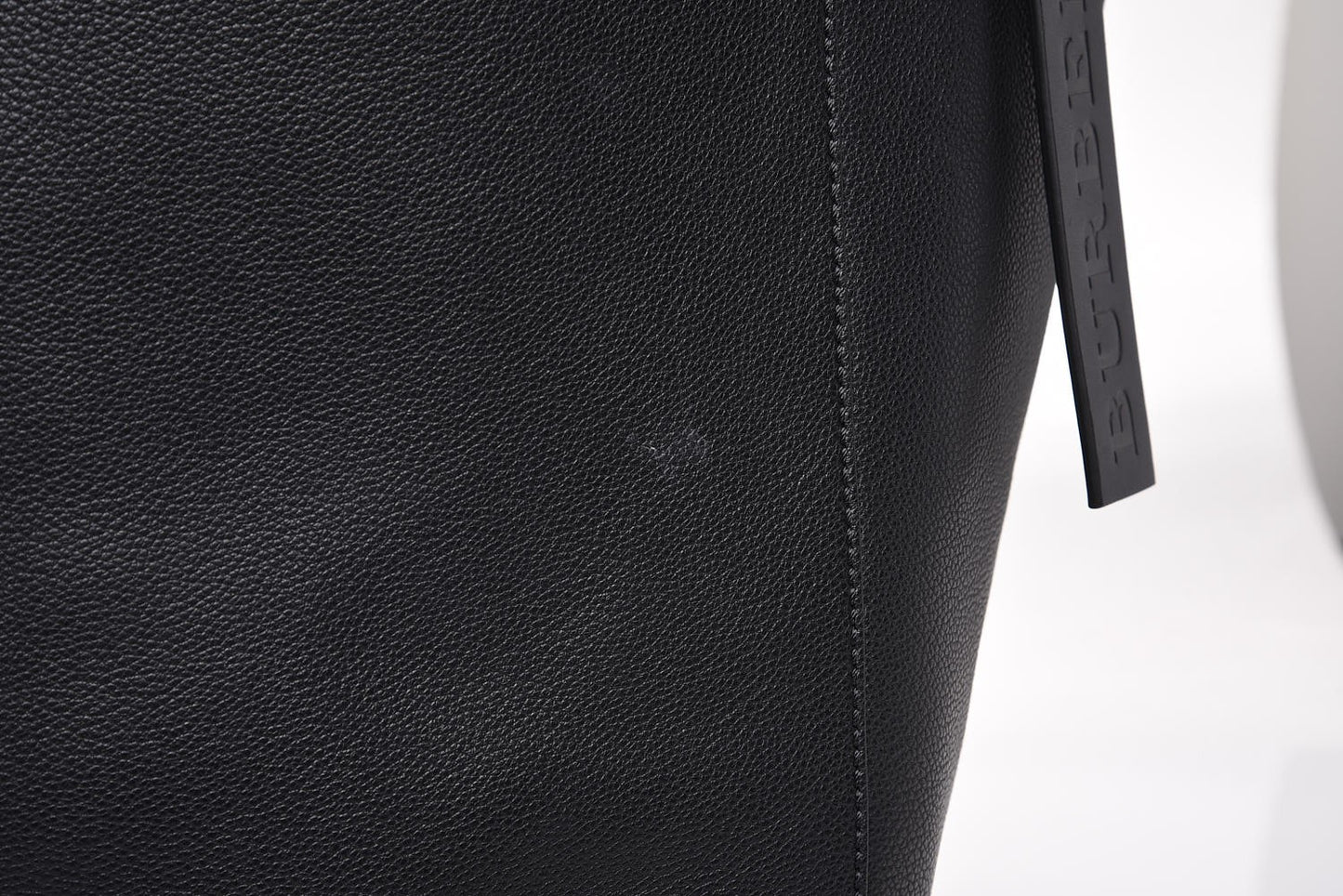 Grainy Calfskin Large Bonded Tote Black