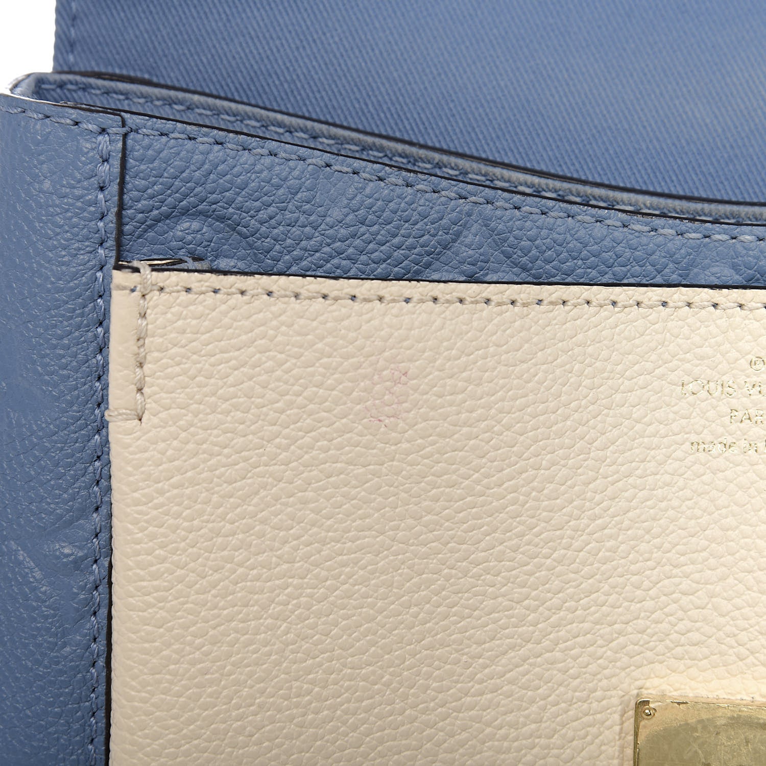 Louis Vuitton Empreinte Blanche BB Denim Creme 9 of 13