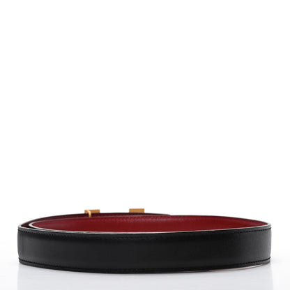 Hermes Box Chamonix Mini Constance 24mm H Belt 70 Black Rouge Vif 2 of 5