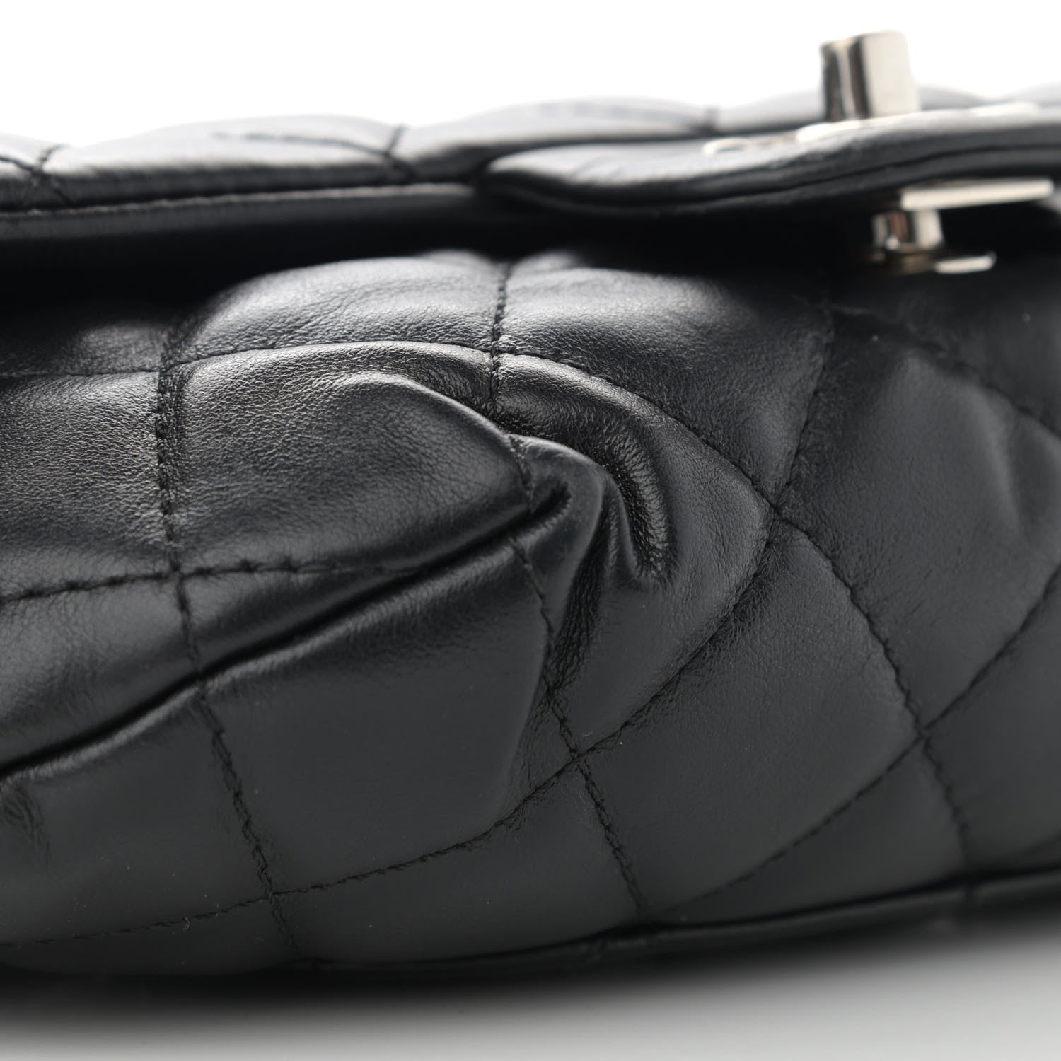 Chanel Calfskin Quilted CC Uniform Flap Belt Bag Black 9 of 10
