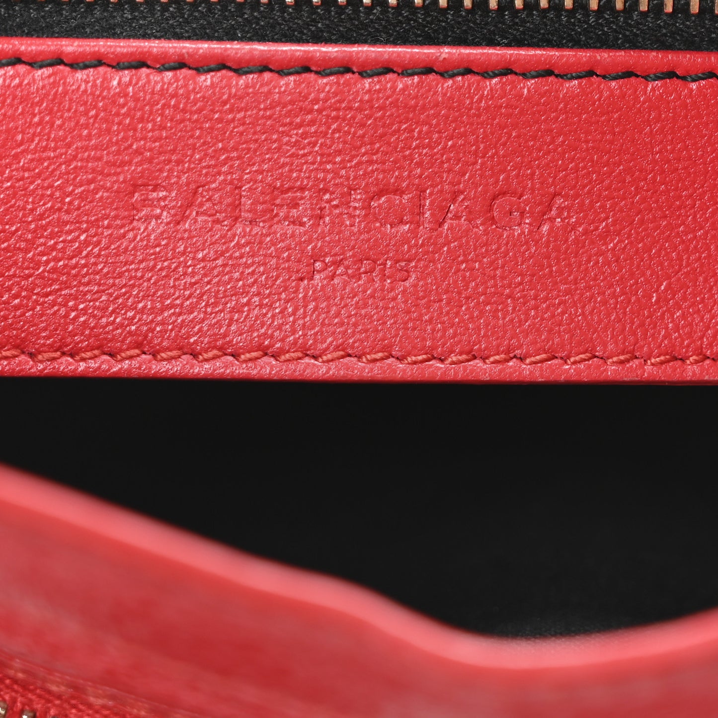 Glossy Nappa Gold Metallic Edge Hardware Mini City Rouge Rubis
