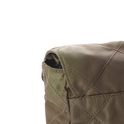 Prada Nylon Tessuto Impuntu Quilted Shoulder Bag Cocco 8 of 12