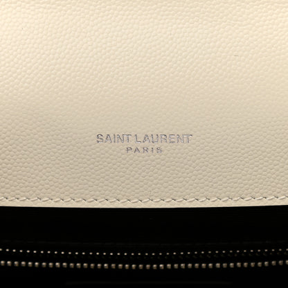 Saint Laurent Grain De Poudre Large Tri-Quilt Monogram Satchel Porcellana 6 of 13
