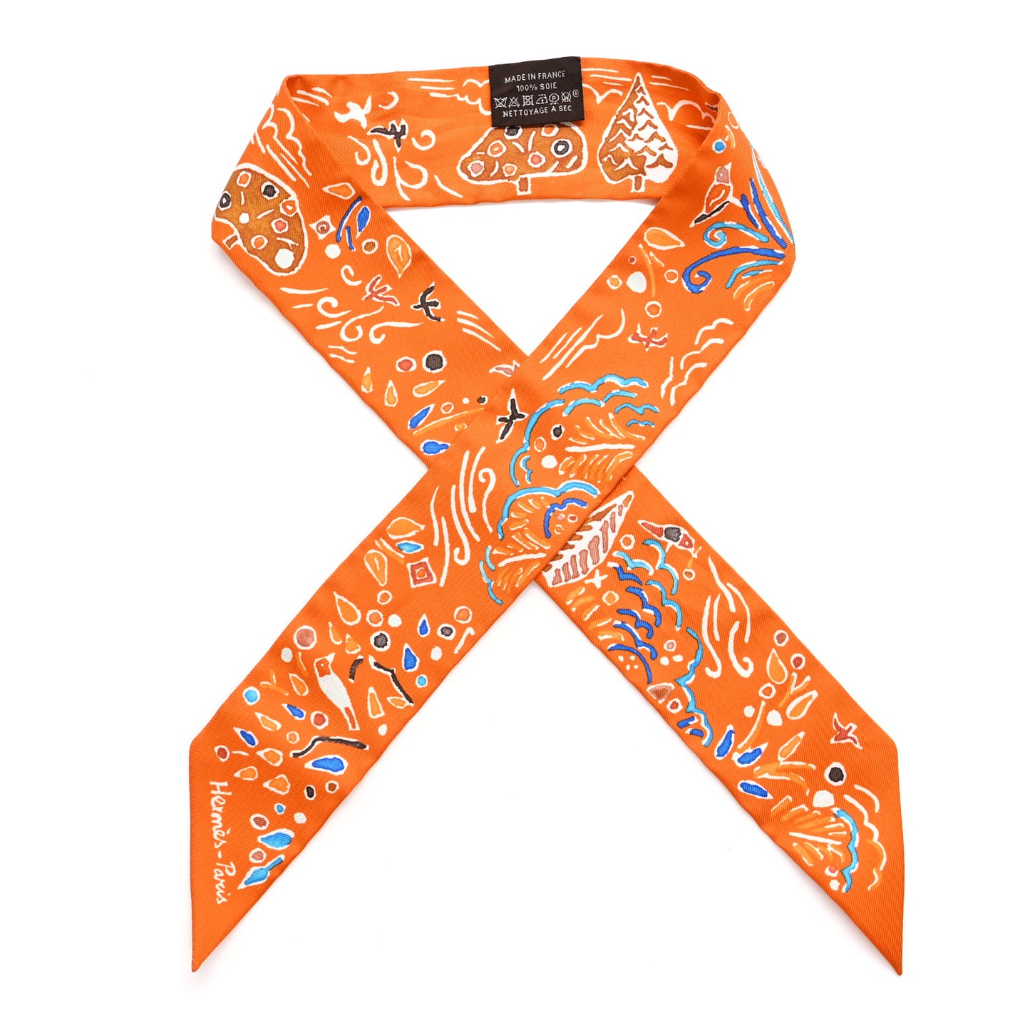 Silk Isola Di Primavera Twilly Potiron Bleu Tabac