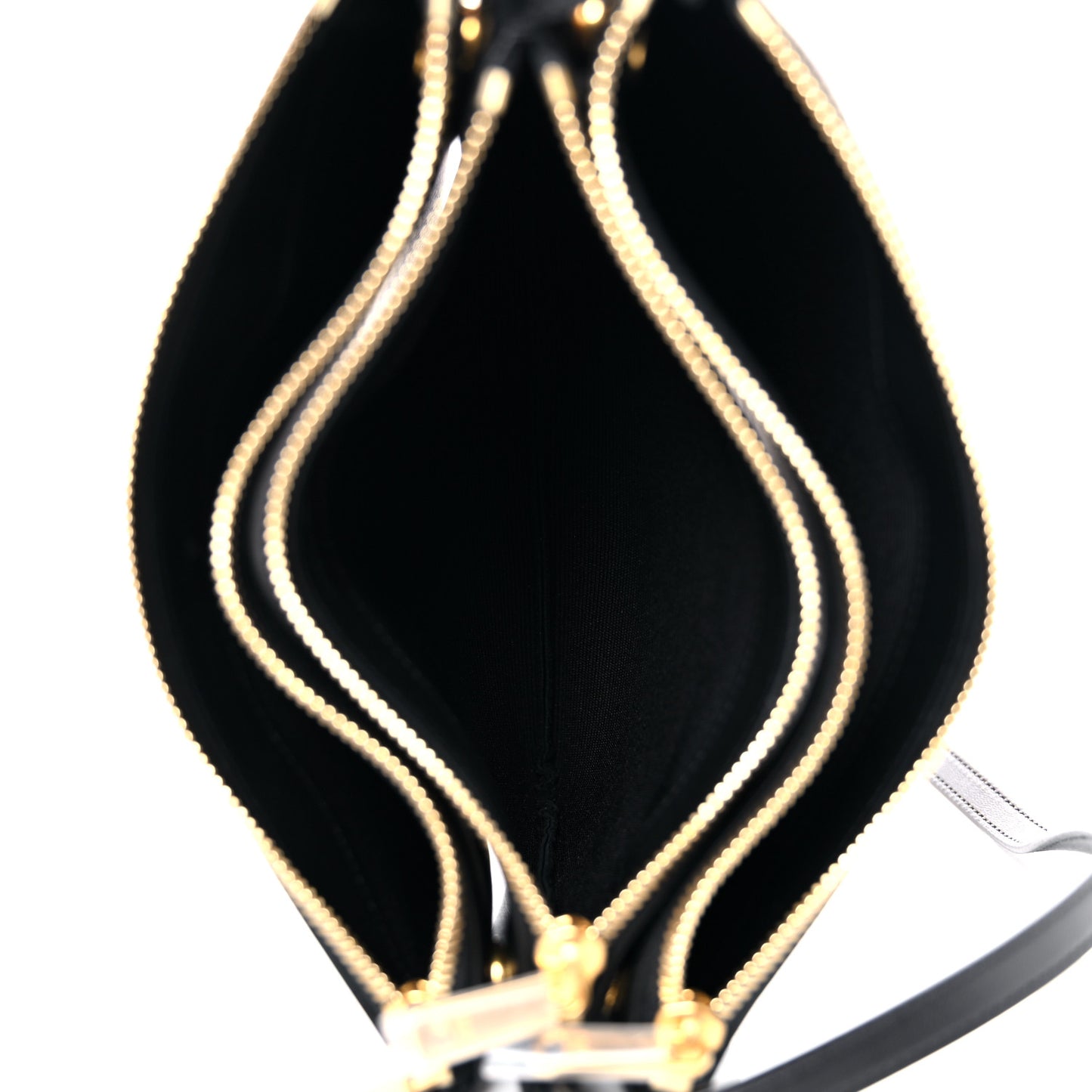 Lambskin Small Trio Crossbody Bag Black