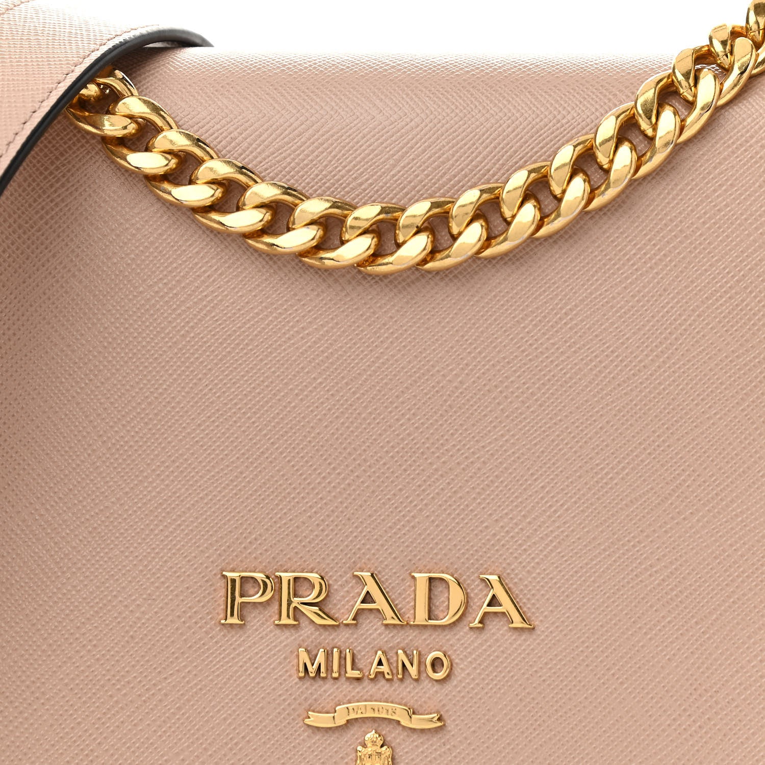 Prada Saffiano Chain Shoulder Bag Cammeo 6 of 9