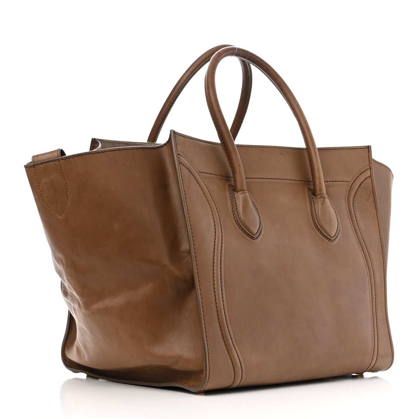 Smooth Calfskin Medium Phantom Luggage Tan