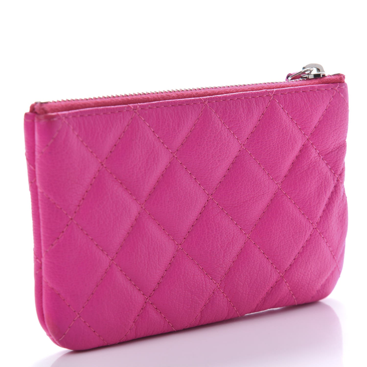 Chanel Goatskin Quilted Small Reissue Cosmetic Case Pink 3 of 10