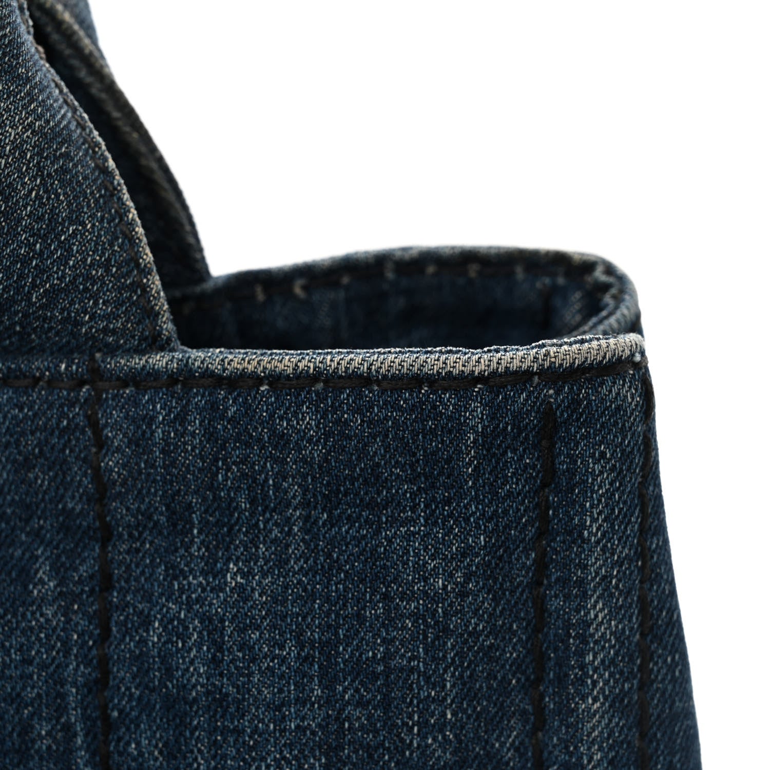 Prada Denim Canapa Small Logo Tote Avio 18 of 18