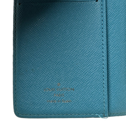 Louis Vuitton Monogram Groom Small Ring Agenda Cover Blue 6 of 9