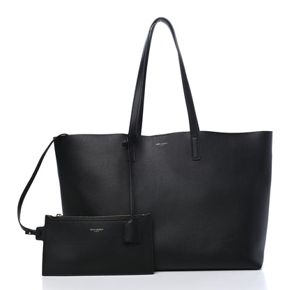 Saint Laurent Calfskin Large Shopping Tote Black 1 of 10