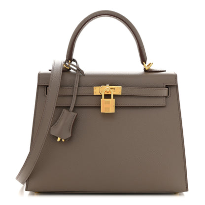 Hermes Epsom Kelly Sellier 25 Etain 1 of 12