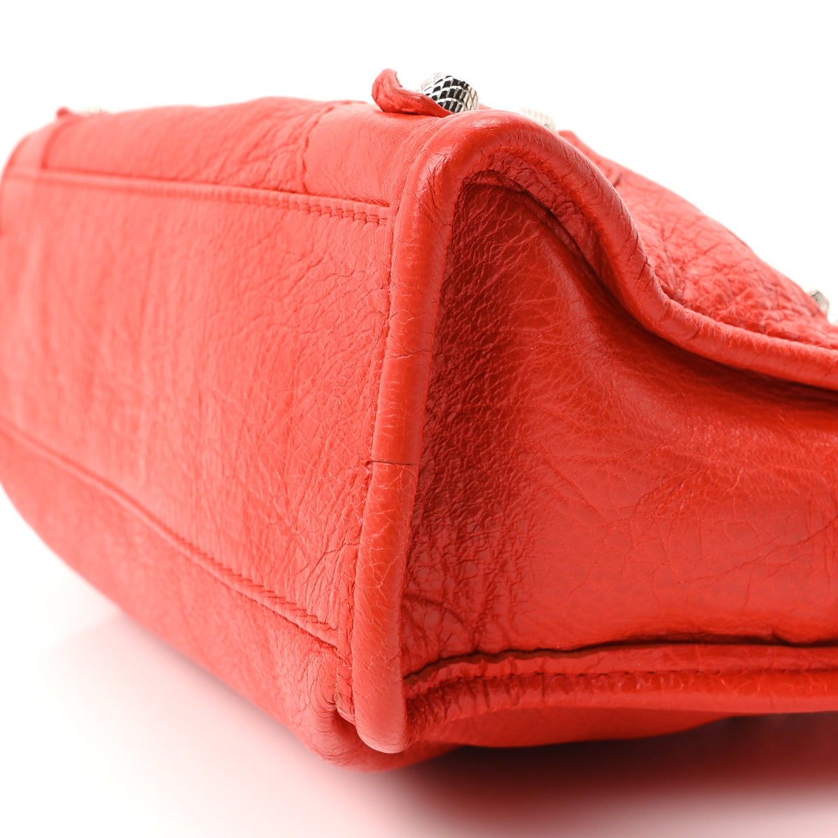Balenciaga Agneau Giant 12 Silver Hardware Mini City Rouge Coquelicot Rouge Braise 11 of 11