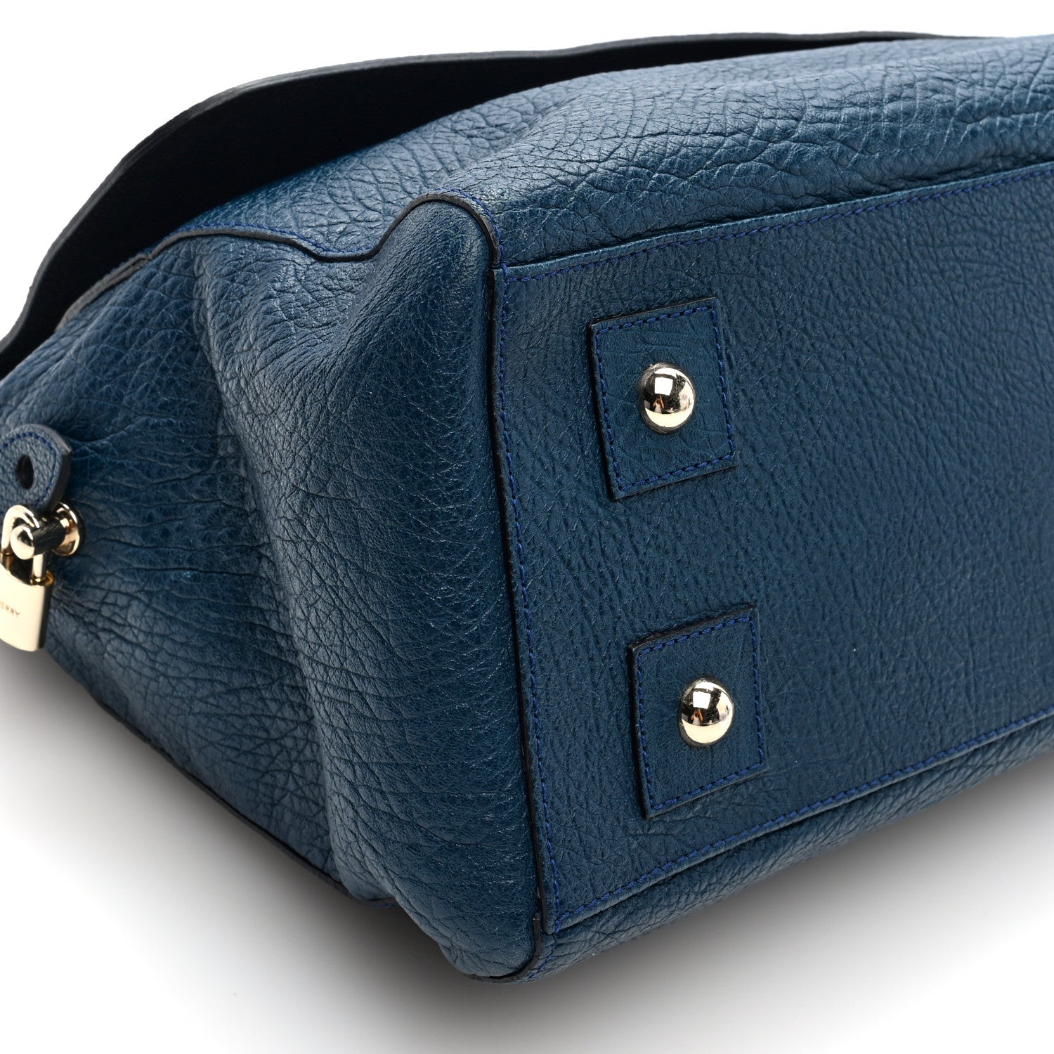 Mulberry Glossy Goatskin Medium Del Rey Satchel Blue 8 of 9