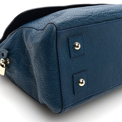 Mulberry Glossy Goatskin Medium Del Rey Satchel Blue 8 of 9