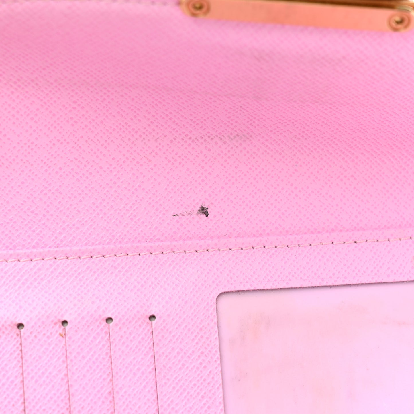Monogram Multicolor Eugenie Wallet White Litchi