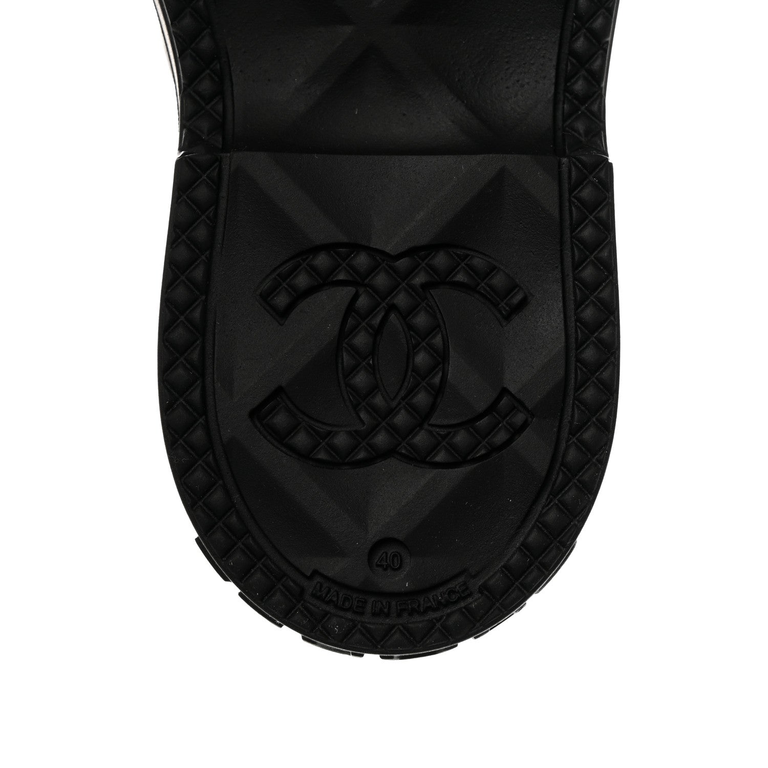 Chanel Caoutchouk CC Short Boots 40 Black 8 of 9