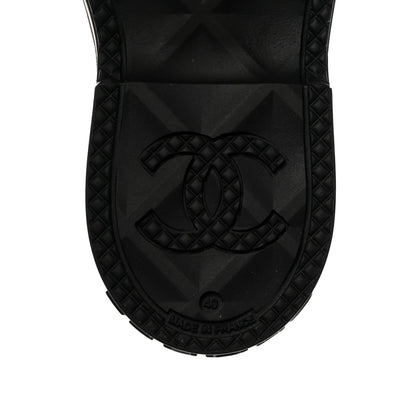 Chanel Caoutchouk CC Short Boots 40 Black 8 of 9