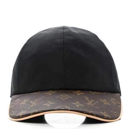 Louis Vuitton Polyester Silk Monogram LV Get Ready Cap M Black 5 of 9