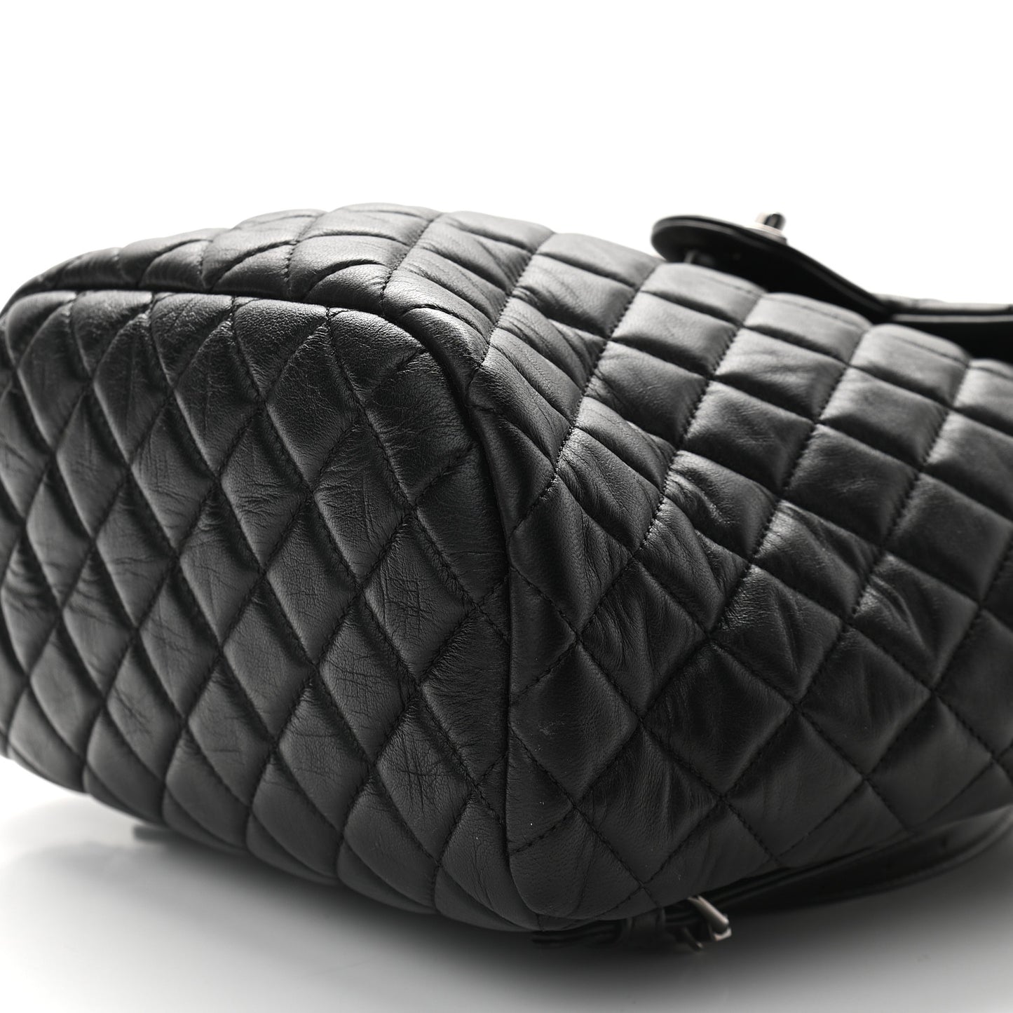 Calfskin Quilted Small Urban Spirit Backpack Black