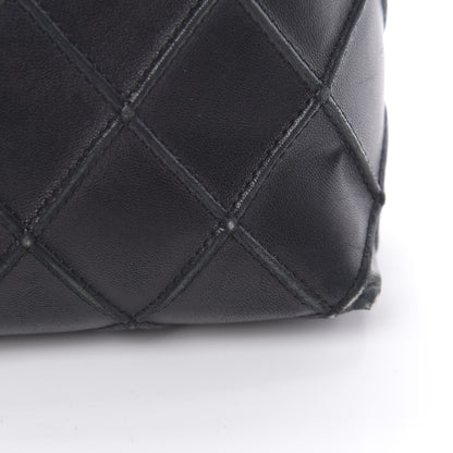 Chanel Lambskin Diamond Stitched Shoulder Bag Black 16 of 17