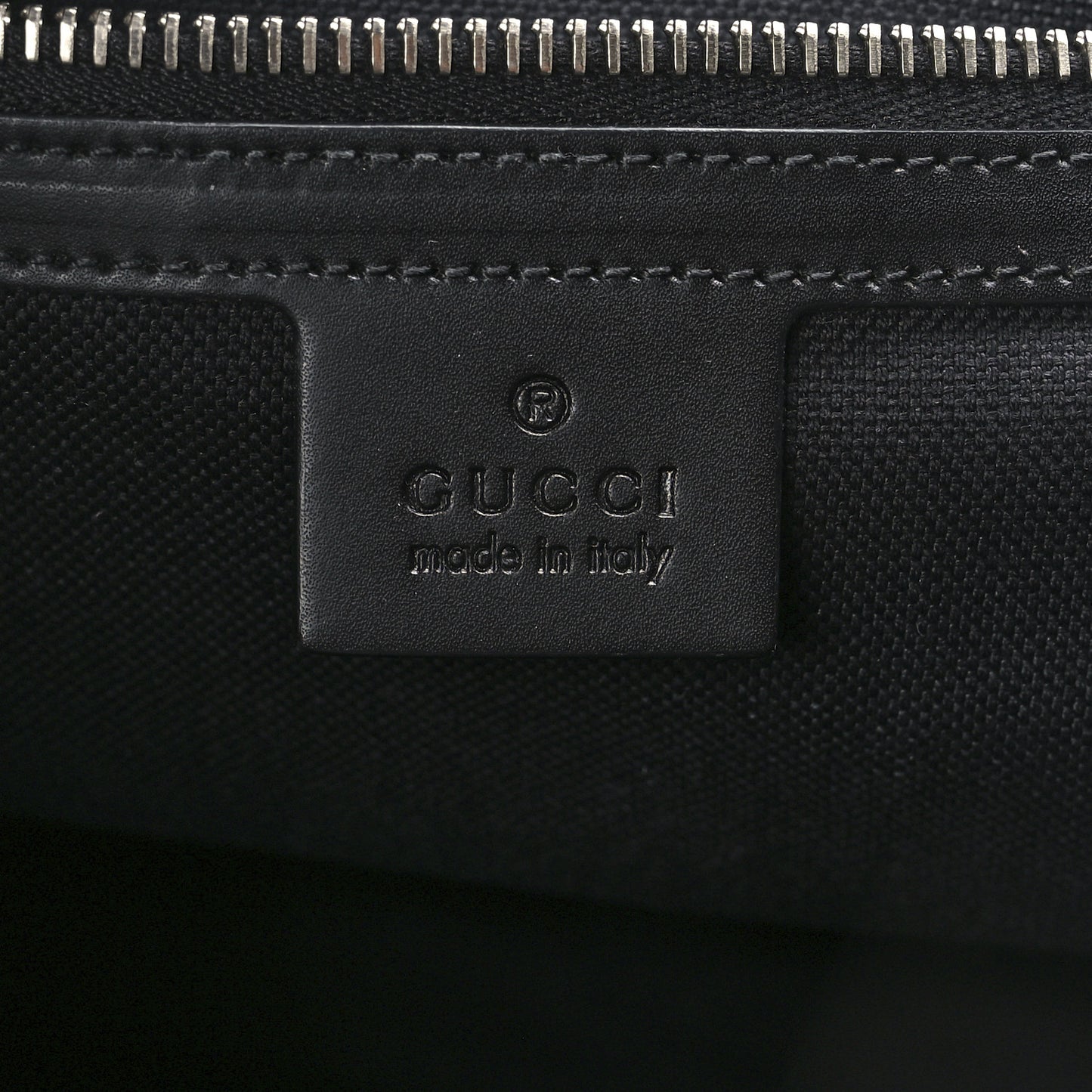 Soft GG Supreme Monogram Appia Calfskin Web Vertical Tote Black