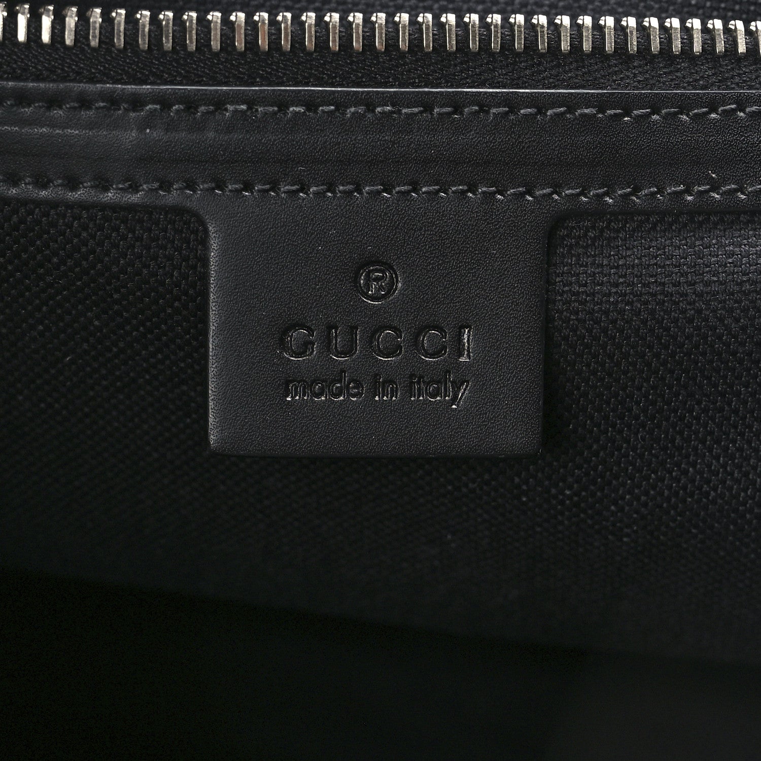 Gucci Soft GG Supreme Monogram Appia Calfskin Web Vertical Tote Black 6 of 13