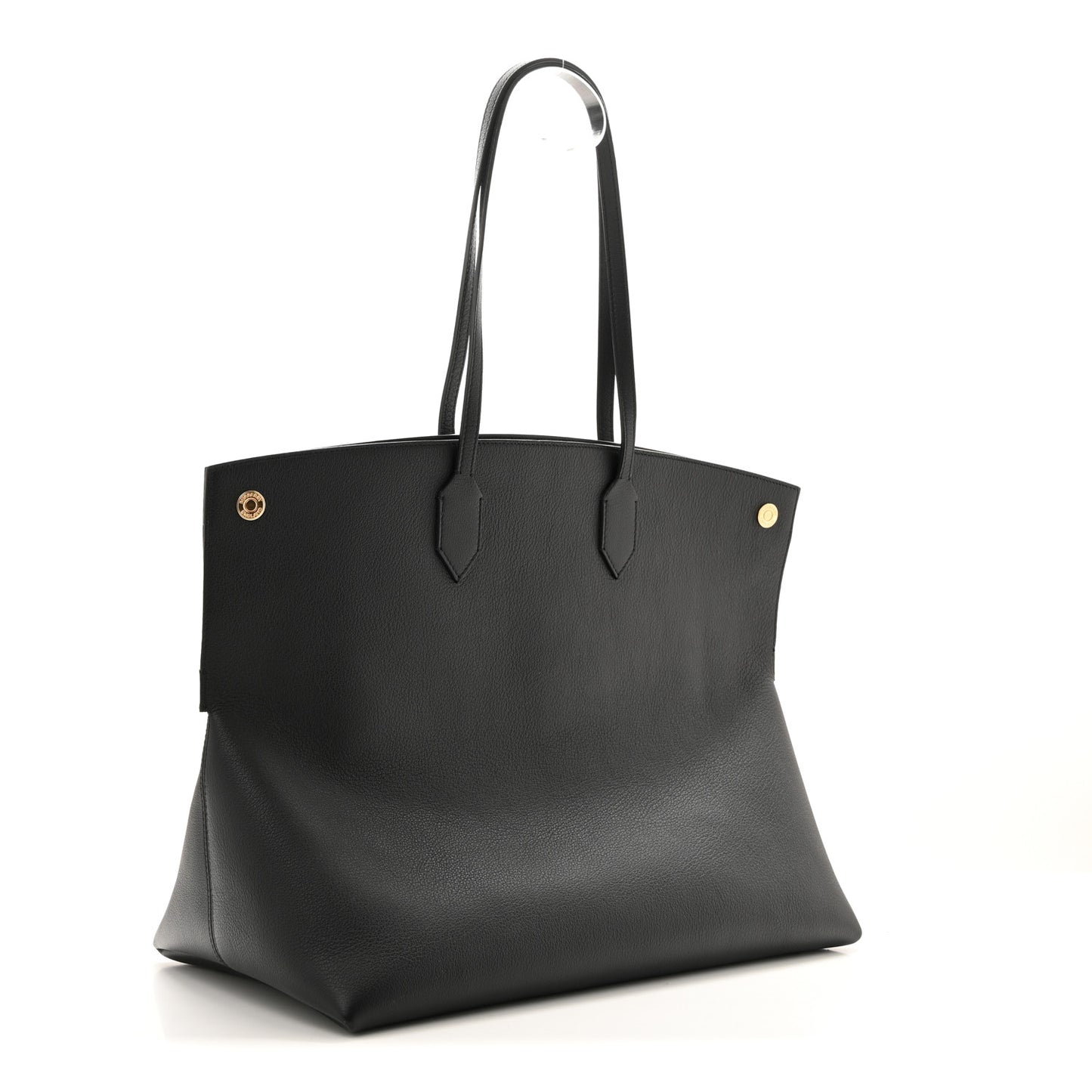 Calfskin Large Society Tote Black