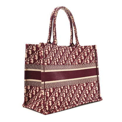 Christian Dior Oblique Medium Book Tote Burgundy Multicolor 2 of 13