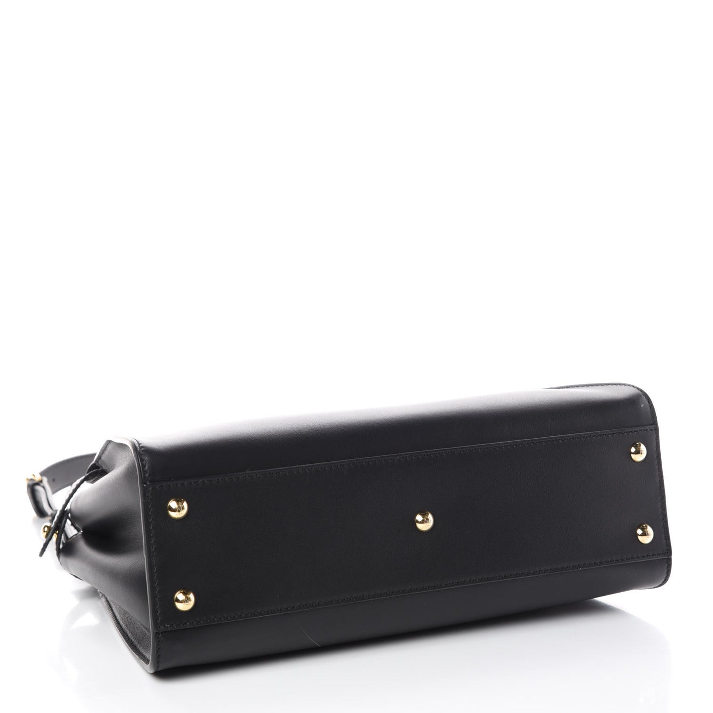 Vitello Seta Shiny Nappa Medium Peekaboo Iconic Satchel Black