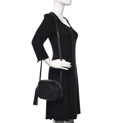 Gucci Pebbled Calfskin Small Soho Disco Bag Black 2 of 12
