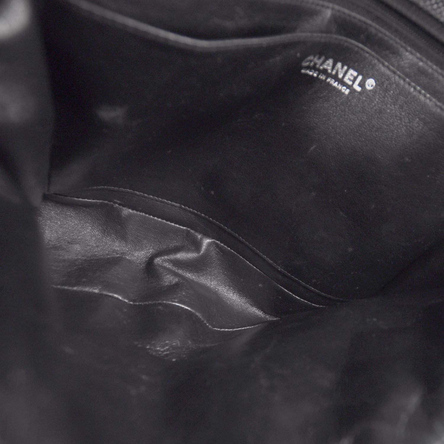 Chanel Caviar Jumbo Single Flap Black SHW 9 of 10