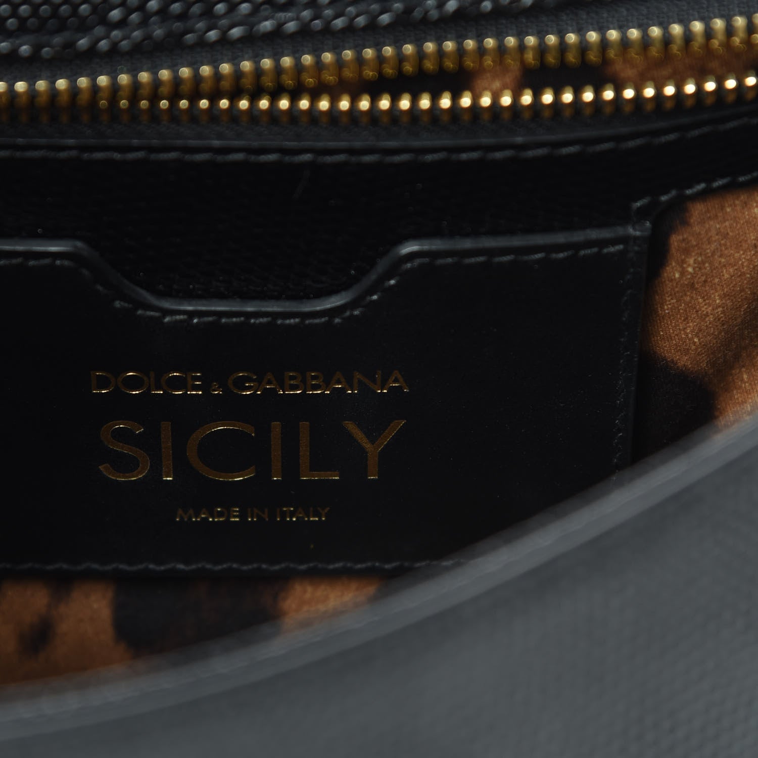 Dolce & Gabbana Stampa Iguana Crystal Medium Miss Sicily Satchel Black 6 of 9