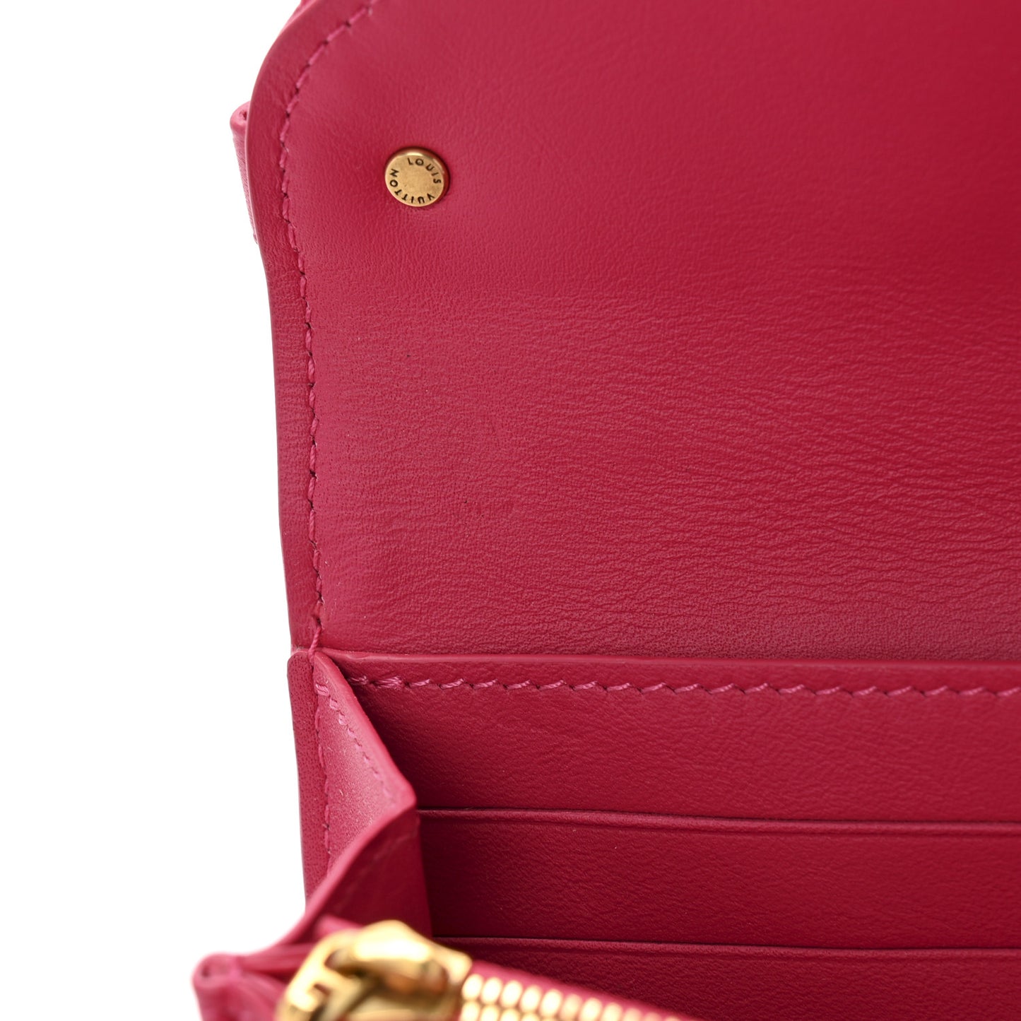 Calfskin New Wave Long Wallet Freesia